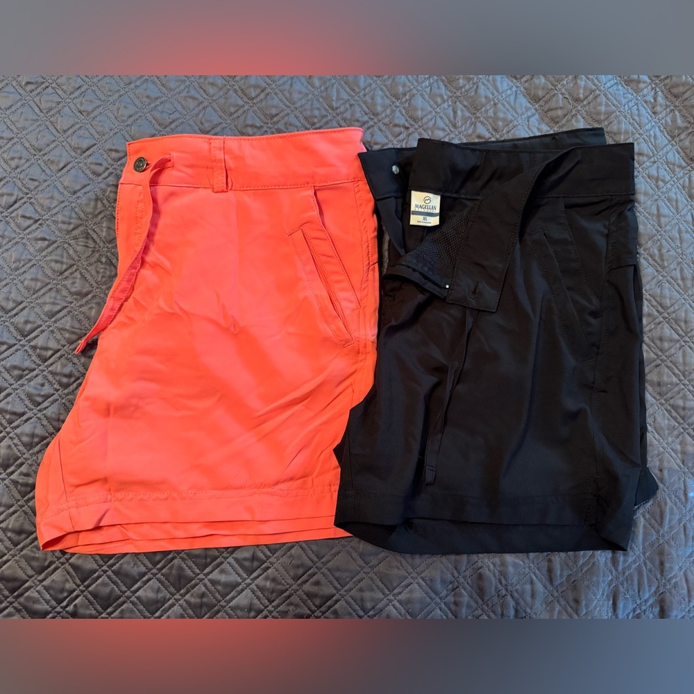 Magellan Outdoors Coral and Black Women’s Shorts